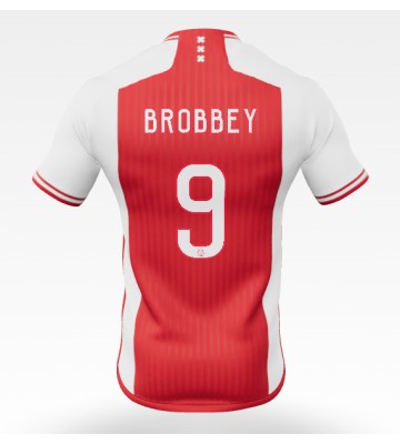 Ajax Brian Brobbey #9 Hjemmebanetrøje 2023-24 Kort ærmer